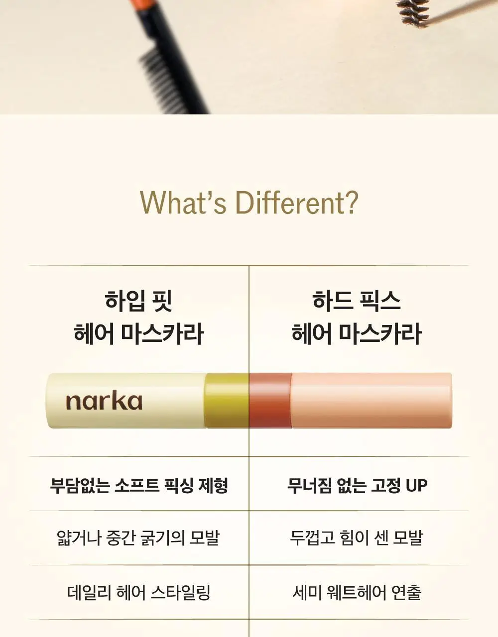 [잔머리 스타일링] 나르카 헤어 마스카라 기획 (+키링 마스카라) (하입 핏/하드 픽스) 상세페이지 37